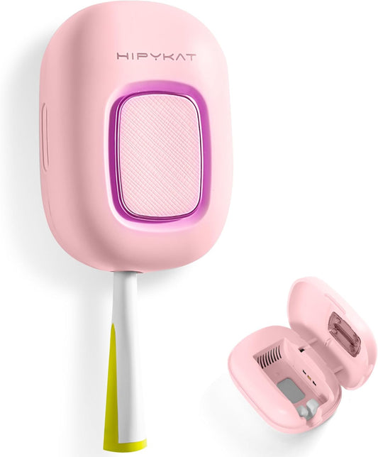 Toothbrush Sanitizeri Case with U V-C Lights, Dryer Heating, Fan Drying - Rechargeable Portable Toothbrush Cover, Magnetic Wall Mount Sterilizeri Box for Home, Travel & Fits All Toothbrushes