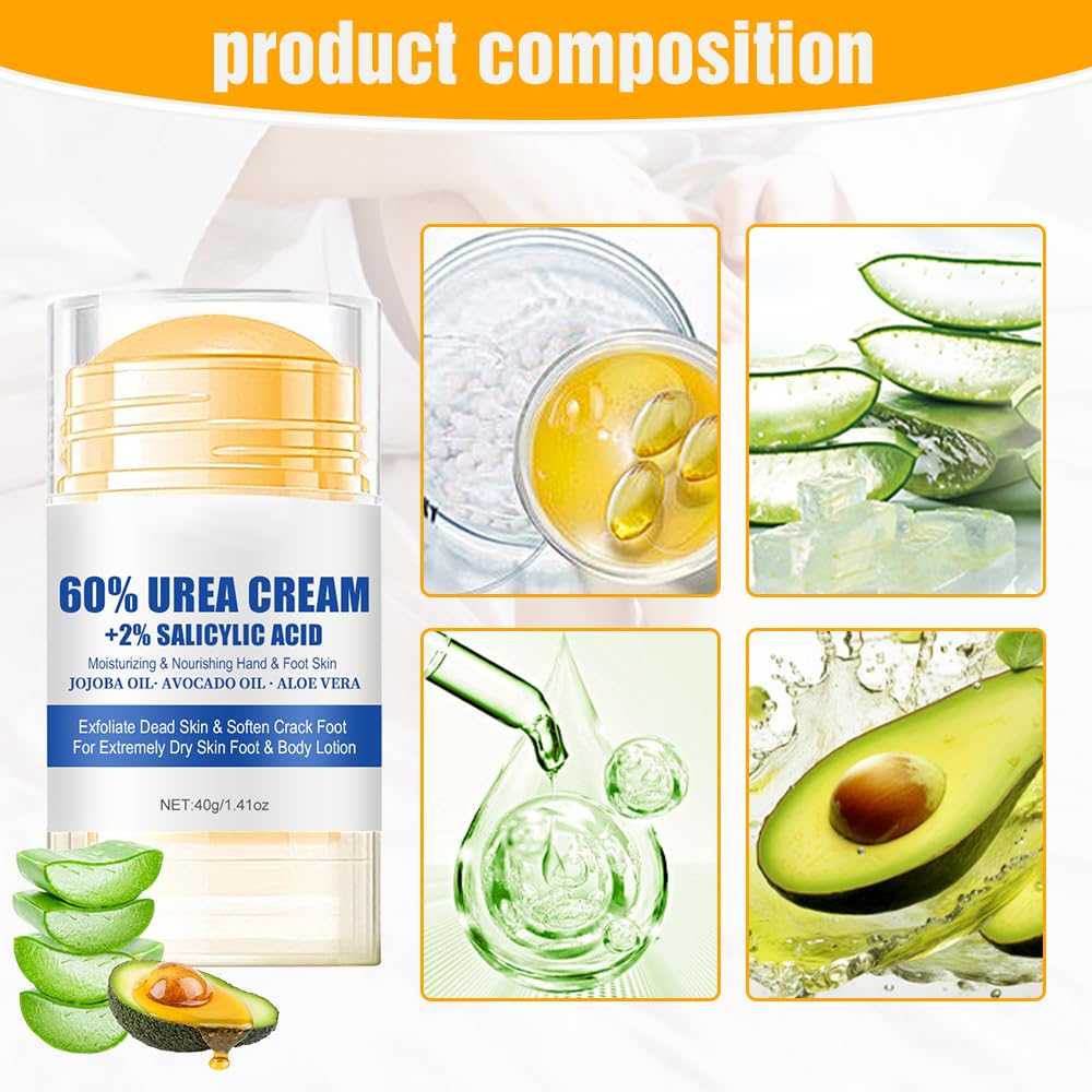 Hydrating and Anti-Cracking Foot Cream, 2025 New Moisturising and Relieves Cracking and Dryness Foot Cream, Foot Care Lotion Stick Cream for Repairs Dry and Cracked Feet Hand (1pc)