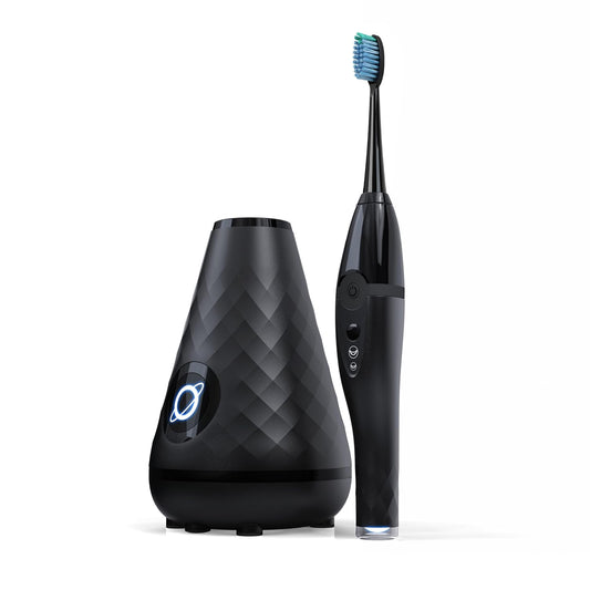 Tao Clean UV Sanitizing Sonic Toothbrush and Cleaning Station, Electric Toothbrush, Dual Speed Setting, Black