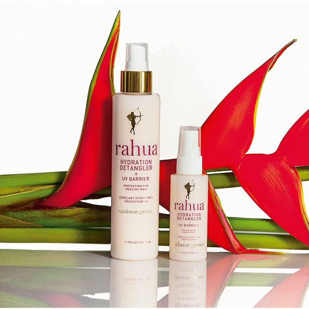 Rahua Hydration Detangler + UV Barrier, 2 Fl Oz, Moisturizing Formula Softens Hair, Smooths Frizz, Prevents Breakage and Damage, Creates Instantly Brushable Hair, Travel Size, TSA-Approved, Vegan