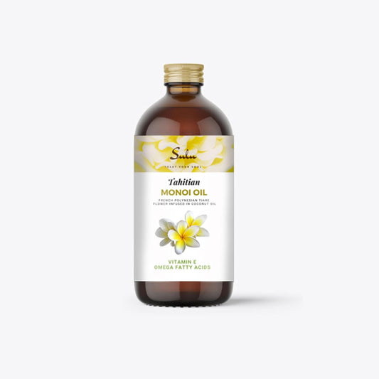 100% Pure Organic Cold Monoi de Tahiti Body, Nail and Hair Oil (16 oz)