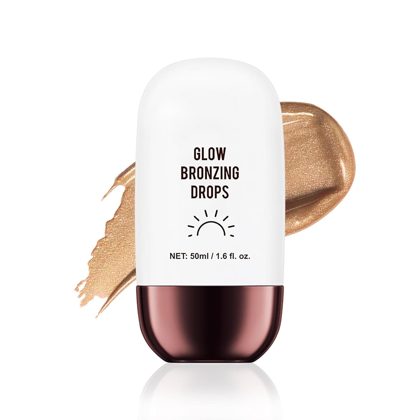 Instant Bronzing Drops, Face and Body Bronzer, Cream Liquid Bronzer Drops for Instant Tan, Bronze Drops, Blendable Lightweight Texture Bronzing Drops for Face - 02