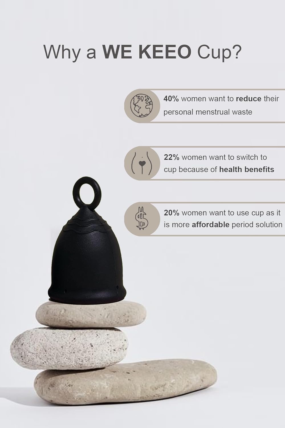 Menstrual Cup - Reusable, Soft & Safe Medical Grade Silicone Period Cup - 12 Hours Comfort - Eco Friendly Tampon & Pad Alternative for Active Lifestyle & Heavy Flow (Yellow & Black)