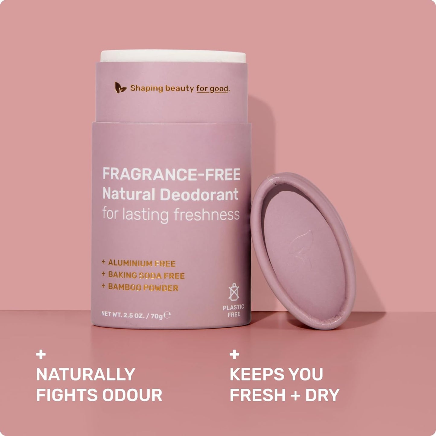 Ethique Minimalist Unscented Deodorant Stick for Men & Women - Natural Aluminum-Free, Plastic-Free, Vegan, Cruelty-Free, Eco-Friendly, 2.47 oz (Pack of 1)