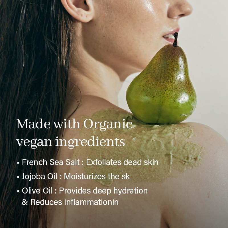 Fresh Cloud Sea Salt Body & Scalp Scrub (Pink) - Exfoliant, Bump Eraser For Silky Smooth Skin, Korean Skin Care