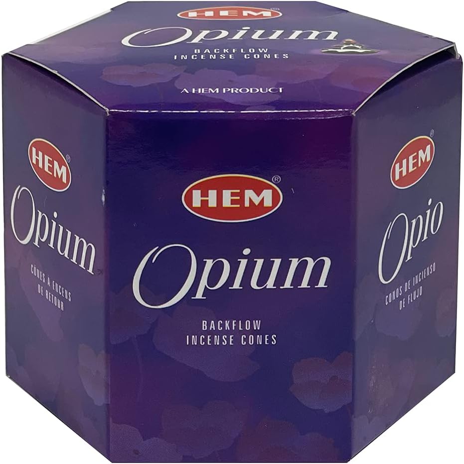Opium Backflow Incense Cones for Waterfall Inciensos Aromaticos|Incienso|Inciense|Insienso