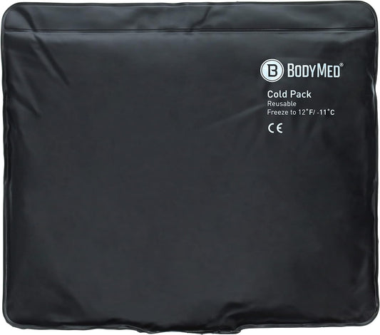 BodyMed Heavy Duty Reusable Urethane Ice Pack for Knee, Arm, Elbow, Shoulder, Back - Professional Grade Cold Therapy for Injuries, Aches, Swelling, Bruises, Sprains - 14 in. x 12 in. (Standard)