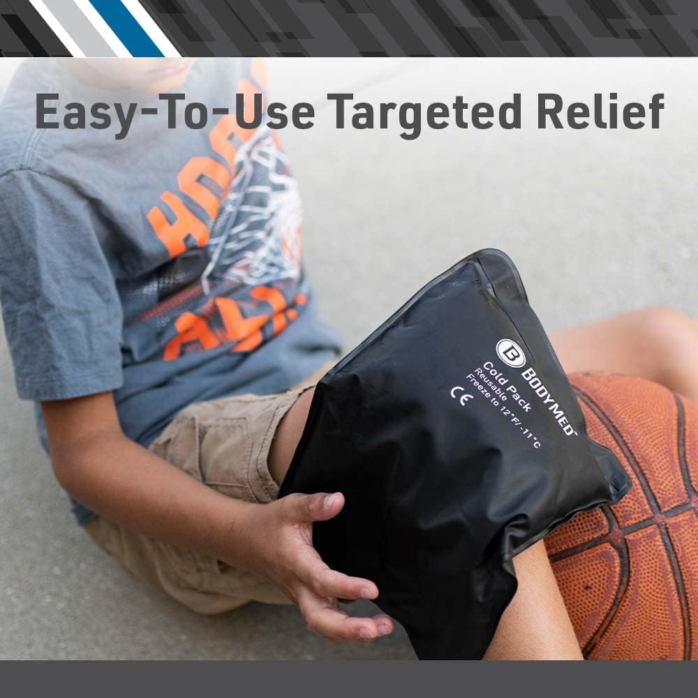 BodyMed Heavy Duty Reusable Urethane Ice Pack for Neck - Professional Grade Cold Therapy for Injuries, Aches, Swelling, Bruises, Sprains - 23 in. Long (Neck Contour)