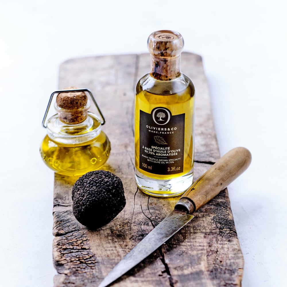 Black Truffle Olive Oil By Oliviers & Co | Exceptional Flavor Enhancement | Versatile And Easy To Use | Used By 5-Star Restaurants | 1.7 Fl Oz