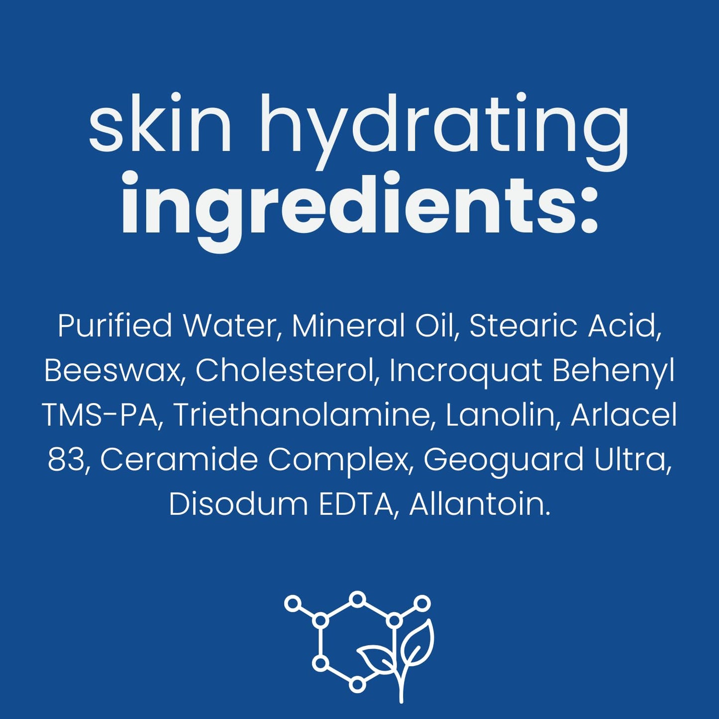 Cutemol CM Emollient Cream - Natural Beeswax & Ceramides for Dry, Damaged Skin (2.75 oz)