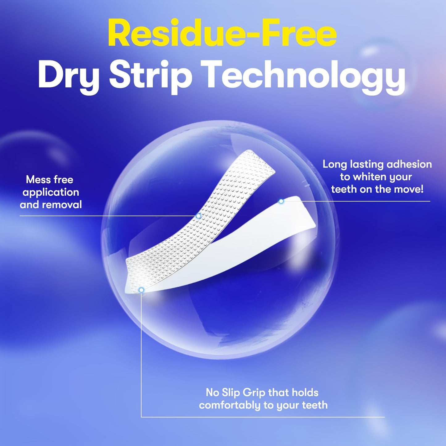 MySmile Teeth Whitening Strips 7 Treatments Kit, Hydroxyapatite-Infuse White Strips, Non-Sensitive Teeth Whitening with Soothing Natural Ingredients, Enamel-Safe, Residue-Free, Non-Slip(14 Count)