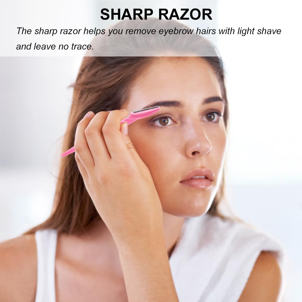 Eyebrow Razor for Women, 110 Dermaplaning Tool Face Shavers for Women Multipurpose Face Hair eyebrow Trimmer boby Hair Removal for Men with Protective Cover, 6 Colors