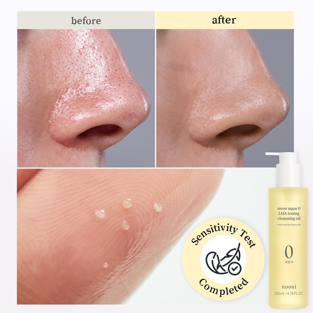 NOONI Facial Cleanser - Double Cleansing Duo Gift Set, 2 in 1 Cleansing Oil & Whipping Foam Cleanser | Korean Skin Care, Face Wash, Makeup Remover, Pore Care, Korean Beauty, Stocking Stuffers