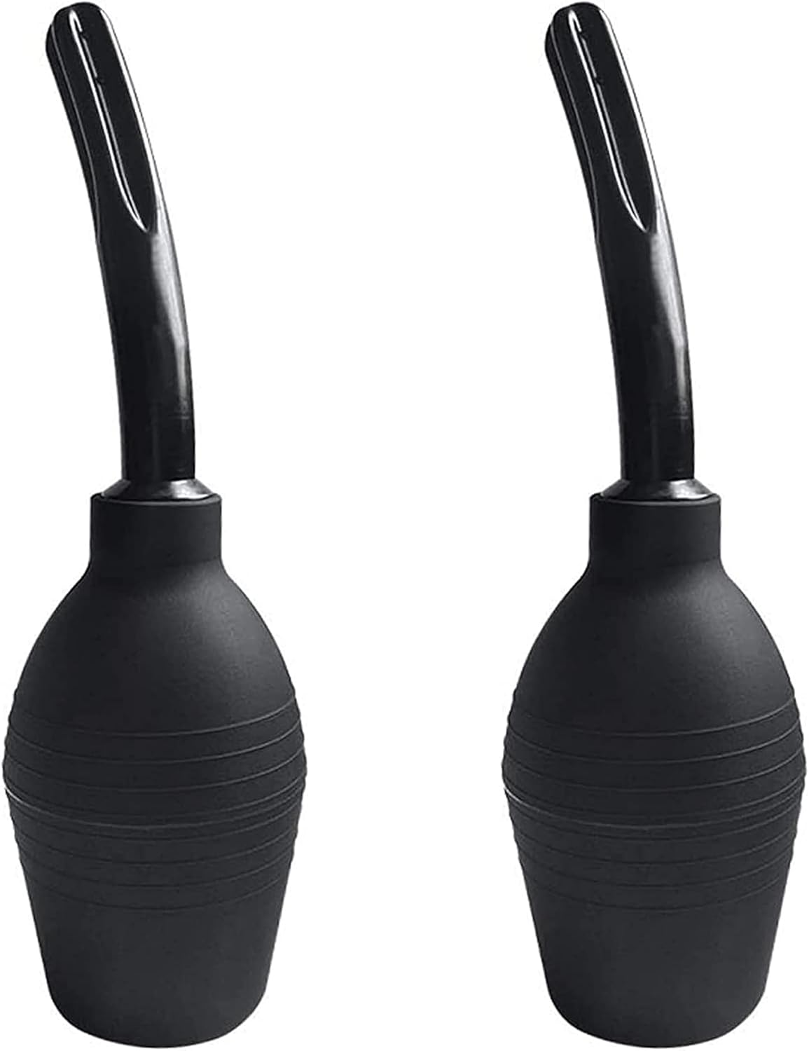 Abyclean 2 Pack Anal Douche Enema Bulb Vaginal Douche Enema Cleaner for Women’s or Man’s Health (310ml Black)