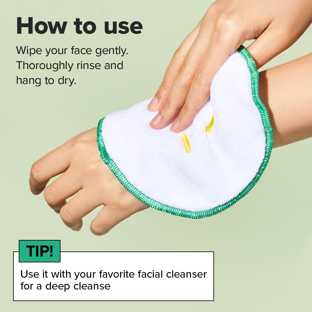 I DEW CARE - Soft Handy Towel | Fast Absorbent, for Hand and Face, Travel Size, Toiletries, Quick Dry, Facial Skincare Washcloth, Reusable Face Pads, Washable Microfiber, 1 CT