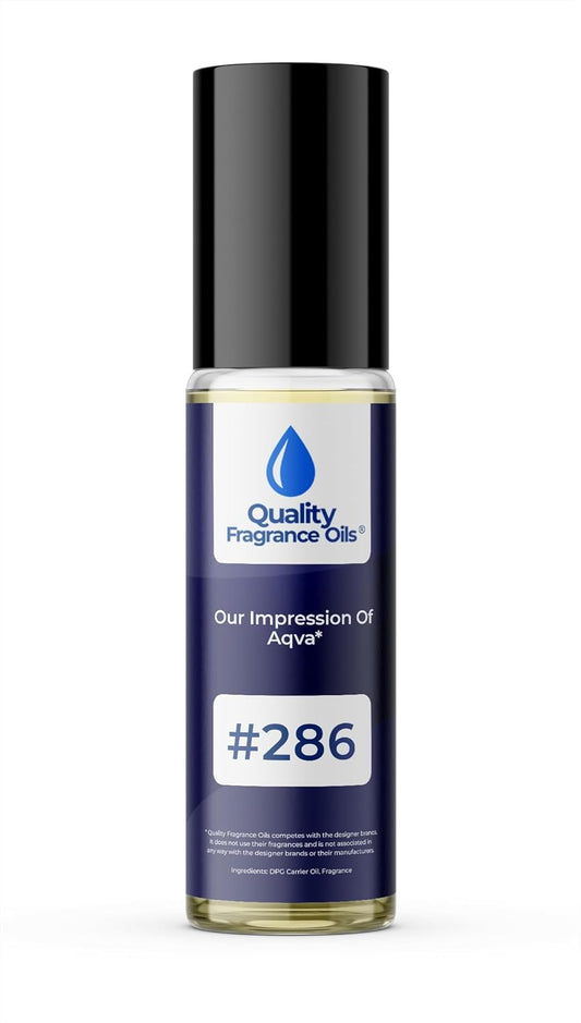Quality Fragrance Oils' Aqva by Blv. for Men Impression #286 | Long-Lasting Perfume Oil, Alcohol-Free, Strong Scent, 10ml Roll-On | Affordable Alternative to Designer Fragrances