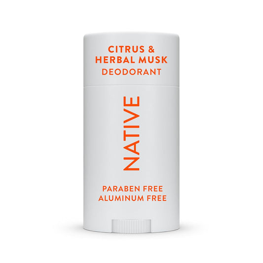 Native Aluminum-Free Clean Deodorant with Natural Derived Ingredients, 72HR odor control | Deodorant for Women and Men | Baking Soda, Coconut Oil, Shea Butter | Citrus & Herbal Musk