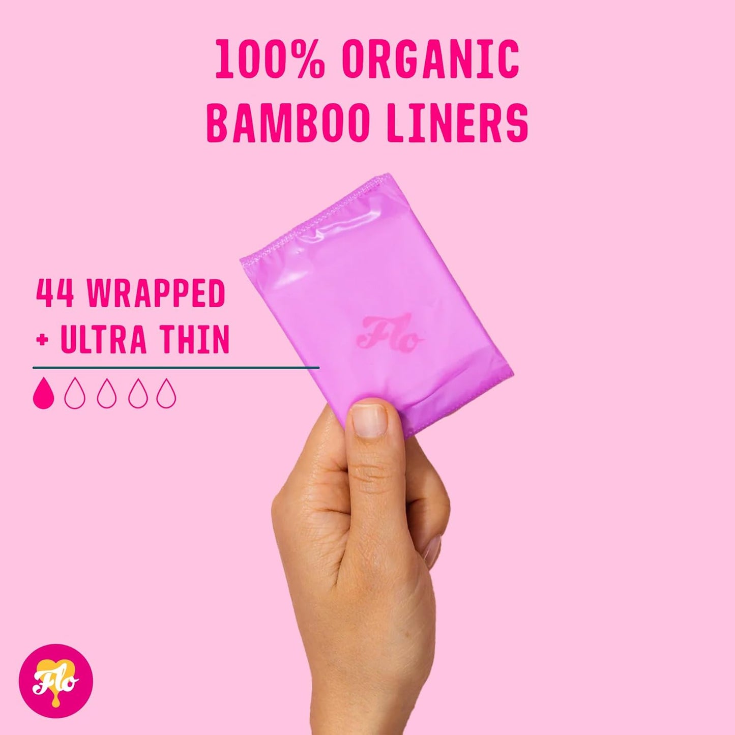 FLO Bamboo Liner Mega Pack (44 Wrapped Liners) - SIOC