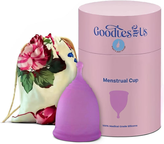 Angel's Peel Lounge Menstrual Cup for Women - 100% Medical-Grade Leak-Free Soft & Flexible Silicone Cup - 12 Hour Leak Protection Eco-Friendly & Reusable Period Cups for Women - Purple - Extra Small