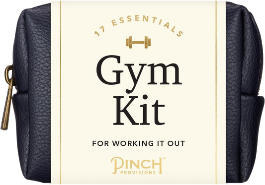 Pinch Provisions Gym Kit, includes 15 Personal Care Essentials for Wellness & Beauty, Perfect for Gifts, Gym Bags, Duffle Bags & Lockers (Navy)