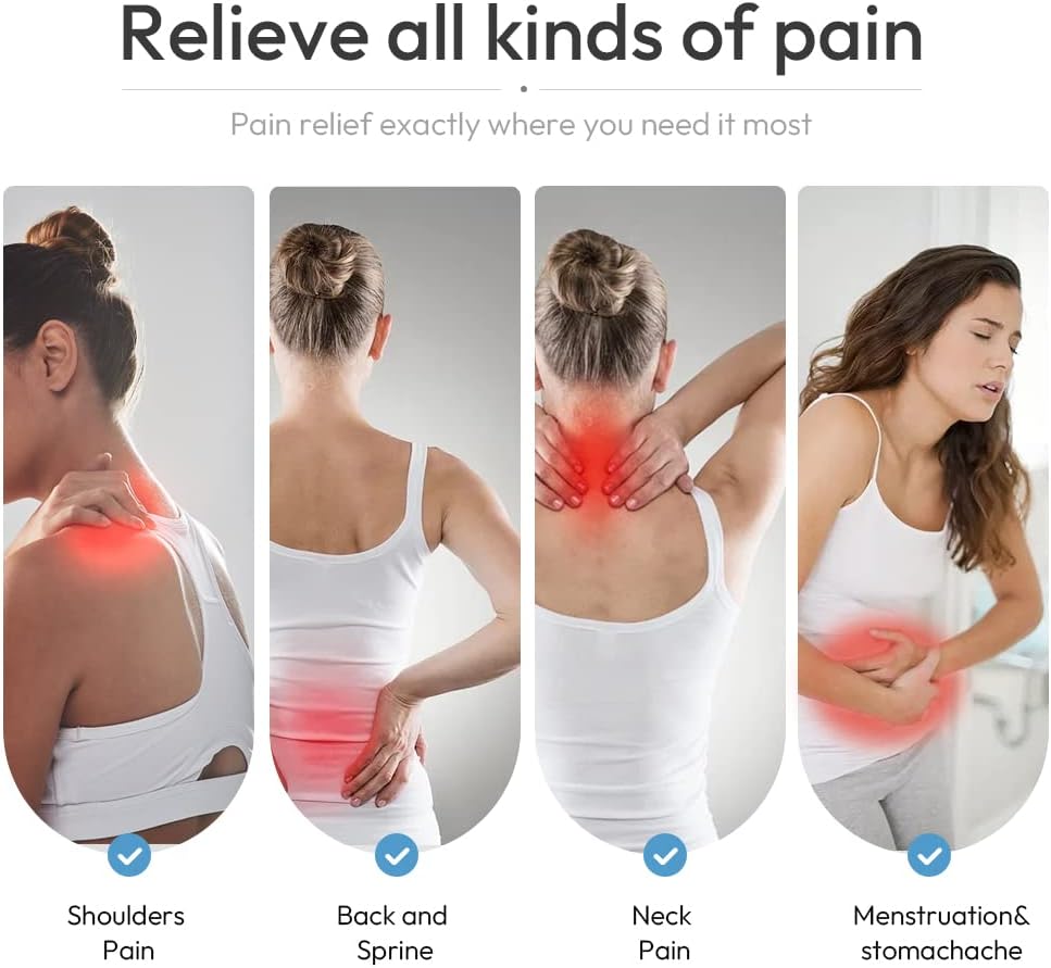 Microwavable Heated Neck Wrap Warmer and Shoulder Heating Pad Microwave, Weighted Microwave Heating Pad for Neck and Shoulders Hot and Cold Compress