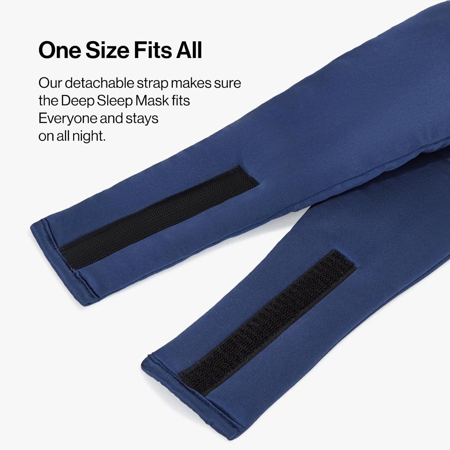 Dore & Rose Deep Sleep Mask Light Blocking, 23 Momme Mulberry Silk Eye Mask, Ultra Soft, Adjustable - Travel Sleeping Mask for Men & Women - Dark Blue