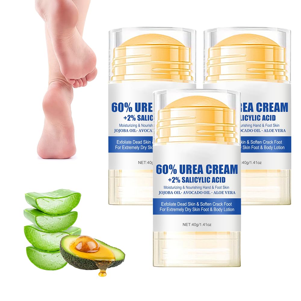 Hydrating and Anti-Cracking Foot Cream, 2025 New Moisturising and Relieves Cracking and Dryness Foot Cream, Foot Care Lotion Stick Cream for Repairs Dry and Cracked Feet Hand (3pcs)