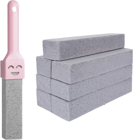 8 Pack Pumice Stone for Cleaning,Toilet Pumice Stone with Handle Stain Remover,Toilet Bowl Bathroom Pool Griddle Grill Stove Bathtubs Kitchen Sink Cleaners