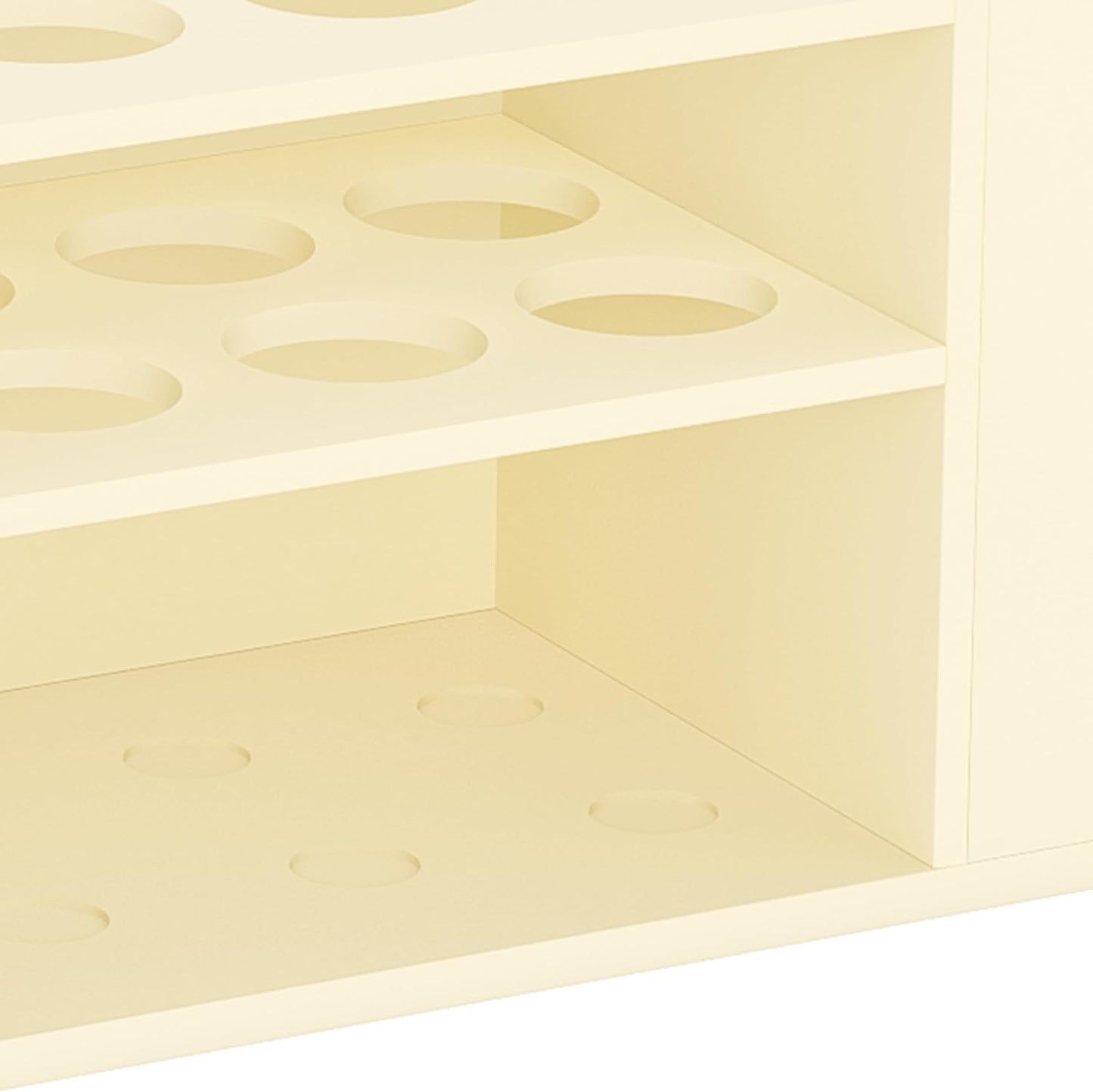 HBlife Acrylic Magnetic Dry Erase Marker Holder for Whiteboard, Wall Mount 10 Slots Magnet Pen Pencil Holder for Fridge Refrigerator, Locker Organizer Accessories for School Classroom Office, Beige