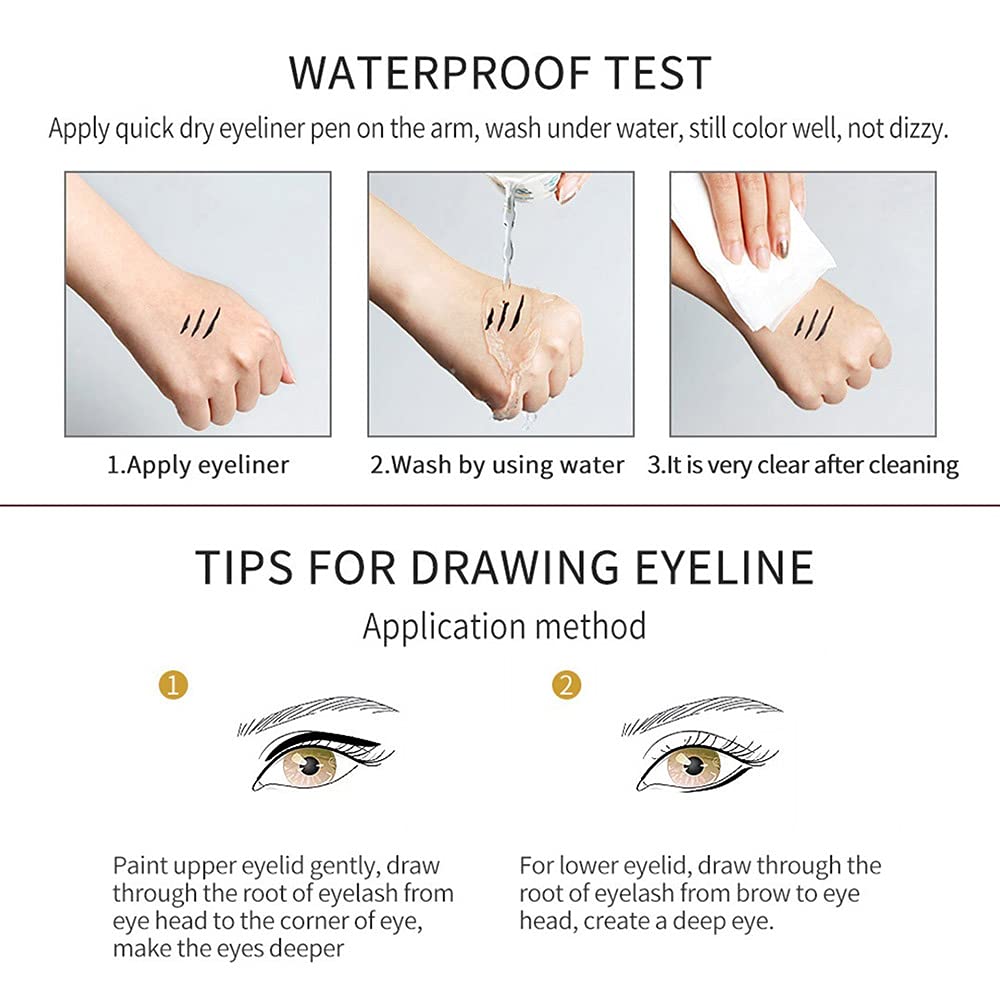 Kaely 6Pcs Glitter Gel Eyeliner Pencil Set for Women, Color Eye Liner Waterproof Smudge Proof with Sharpener, High Pigmented Eye Makeup Liners, lapiz de ojos delineador de ojos contra el agua, 02
