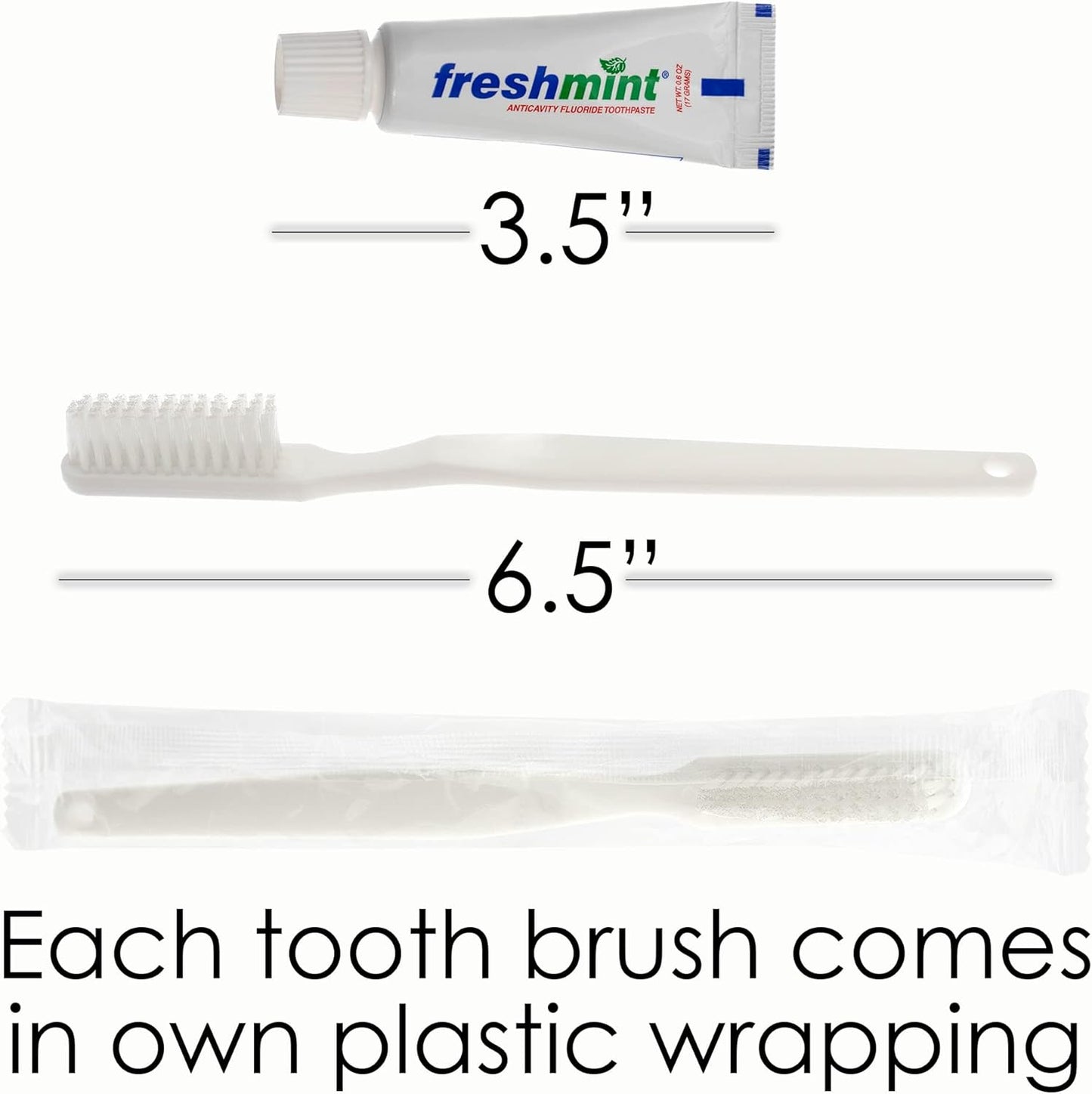 Moda West 96 Hygiene Kits - Bulk Case Wholesale Deluxe Toiletries for Men, Women, Travel, Charity, Includes Shampoo, Deodorant, Toothpaste, Razor, More, Homeless Shelters, Donations, Hotels, Travel