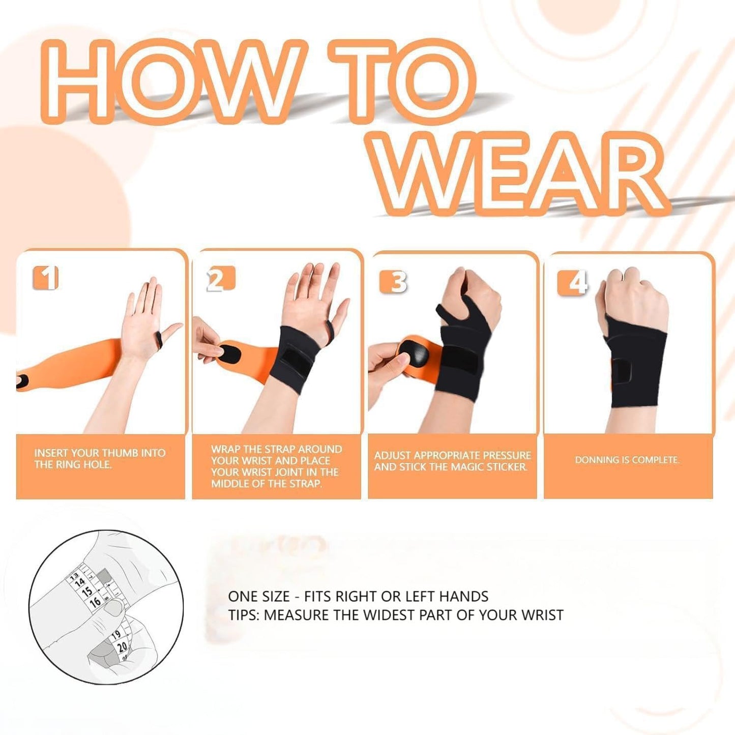 2 Pack Wrist Brace Support for Carpal Tunnel Pain Relief, Ultra Thin Elastic for Tear, Ulnar Wrist wraps Repetitive Wrist Use Injury, Fit Left or Right Hand, Small and Medium Hands Sizes