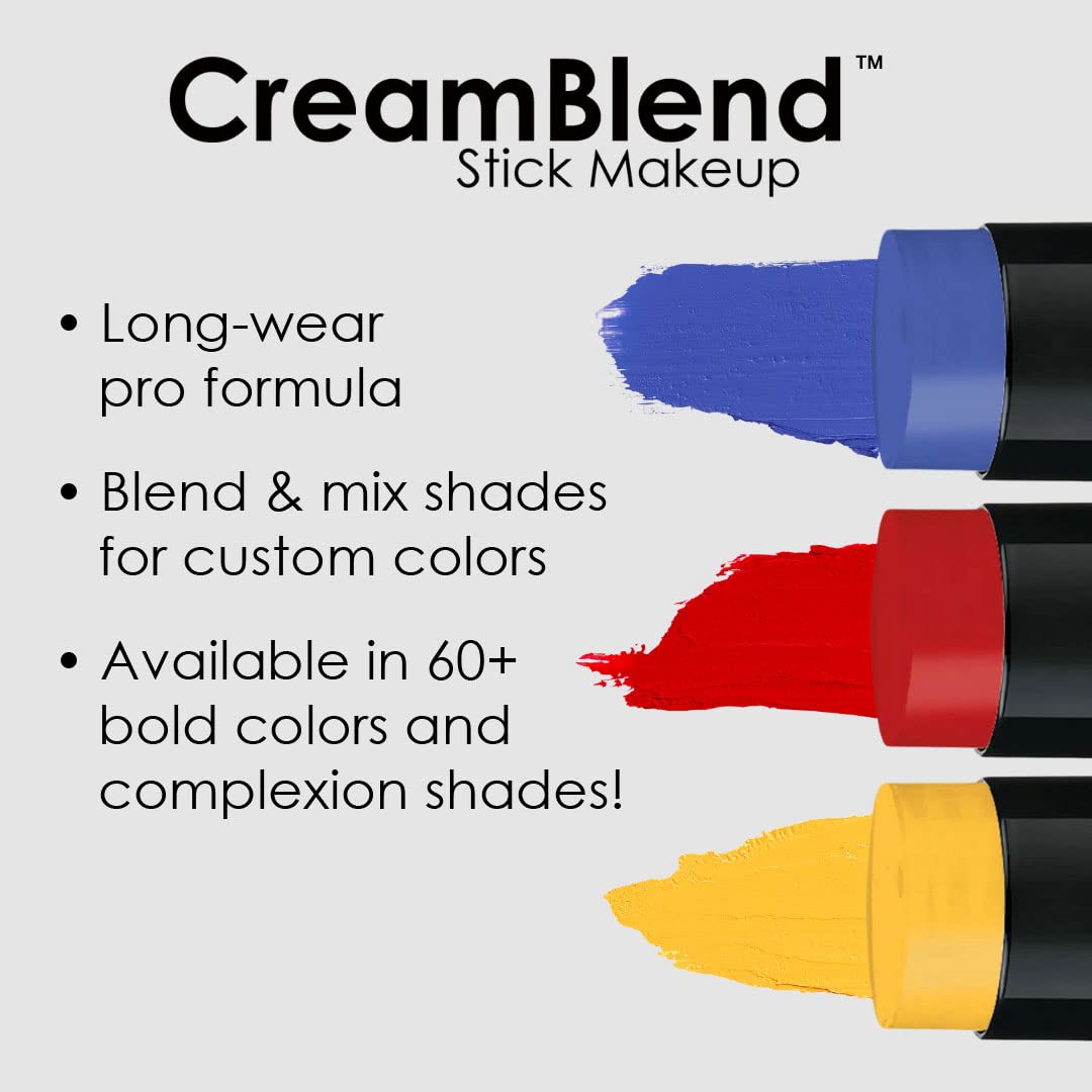 Mehron Makeup CreamBlend Stick | Face Paint, Body Paint, & Foundation Cream Makeup | Body Paint Stick .75 oz (21 g) (Gold)