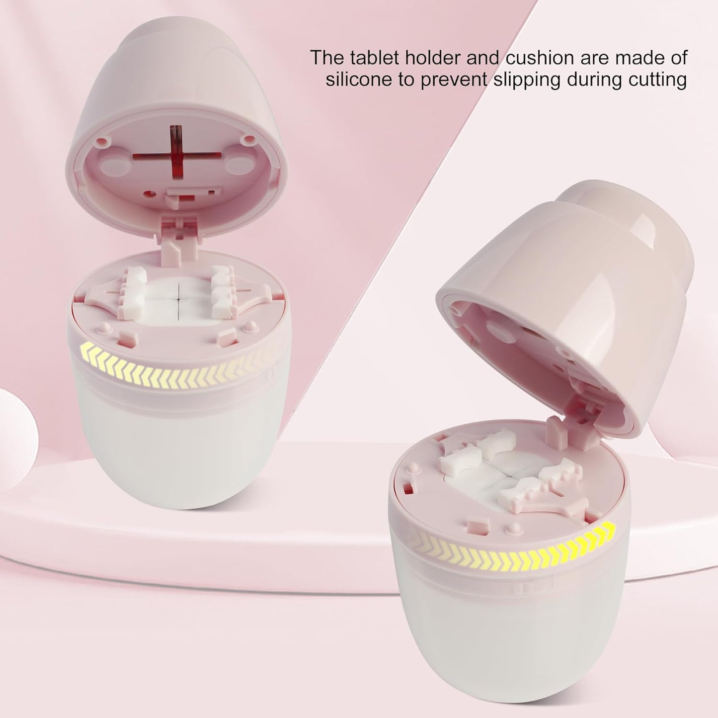 Multi-Function Pill Cutter, 1/2 and 1/4 Pill Splitter for Small and Tiny Pills,Portable and Adjustable Cutter,Storage Case