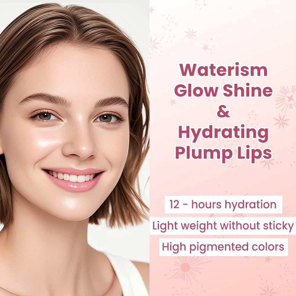 CATKIN Glossy Lip Balm Ultra Hydating Glow Lip Tinted Jelly Plump Melting Balm Shea Butter Repair Soothing For Dry Lips Dewy Finished 0.12 oz C02 TULIP