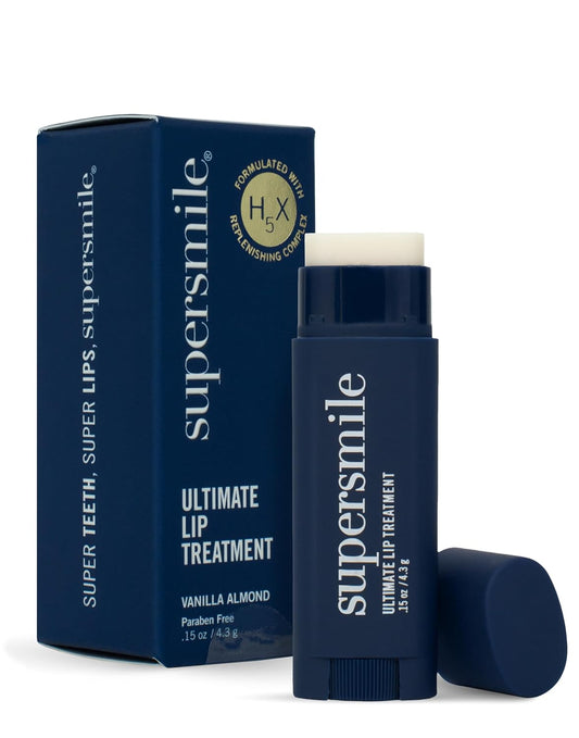 Supersmile Ultimate Lip Treatment - Healing for Dry, Cracked Lips - Nourishing Lip Balm with Collagen & Shea Butter - Hydrating Lip Plumper & Soothing Lip Moisturizer