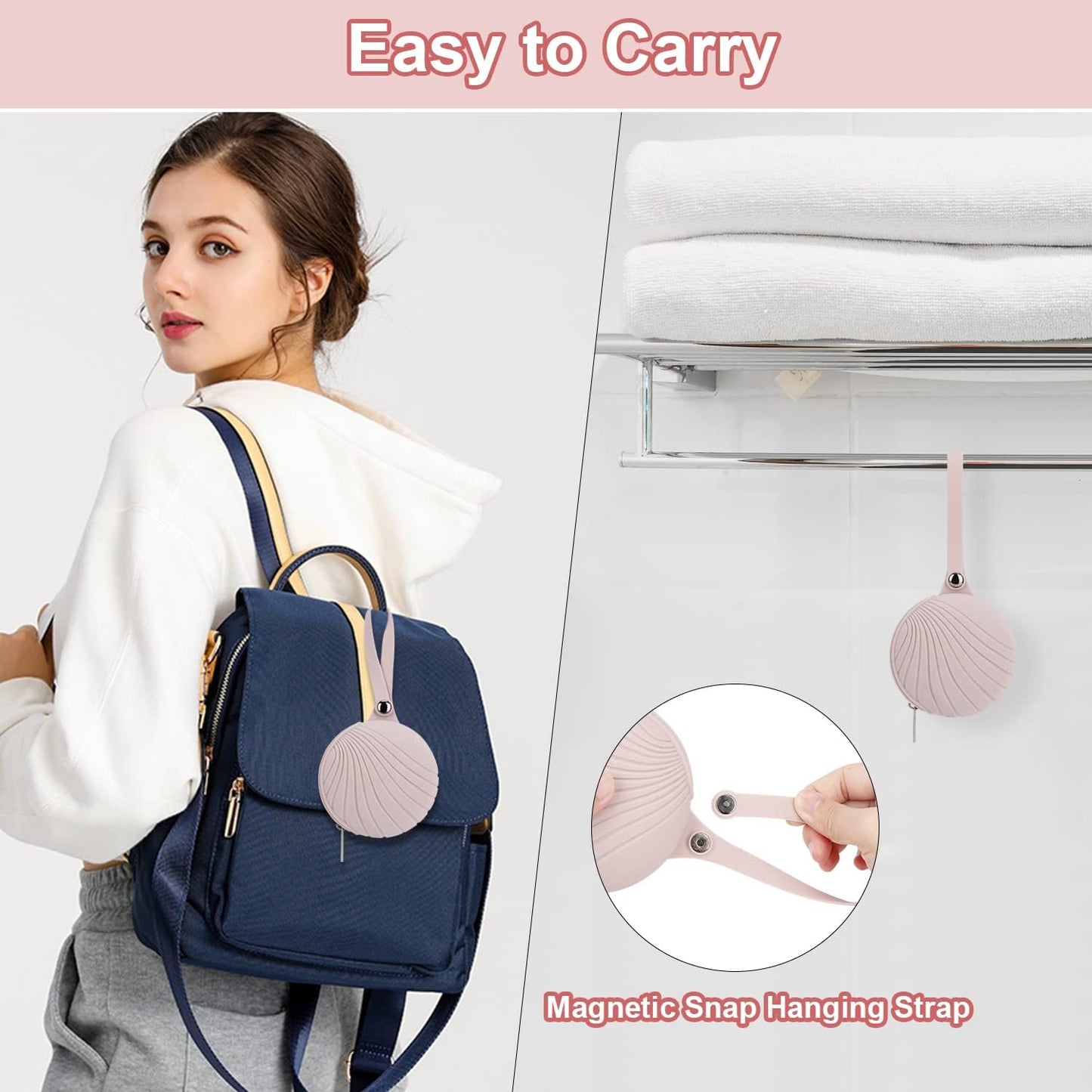 Desing Wish Menstrual Cups Case Storage Bag Travel Period Cup Carrying Pouch Washable Leak-proof Silicone Bag for Menstrual Cup, Tampons, Keys and Other Small Items (Pink)