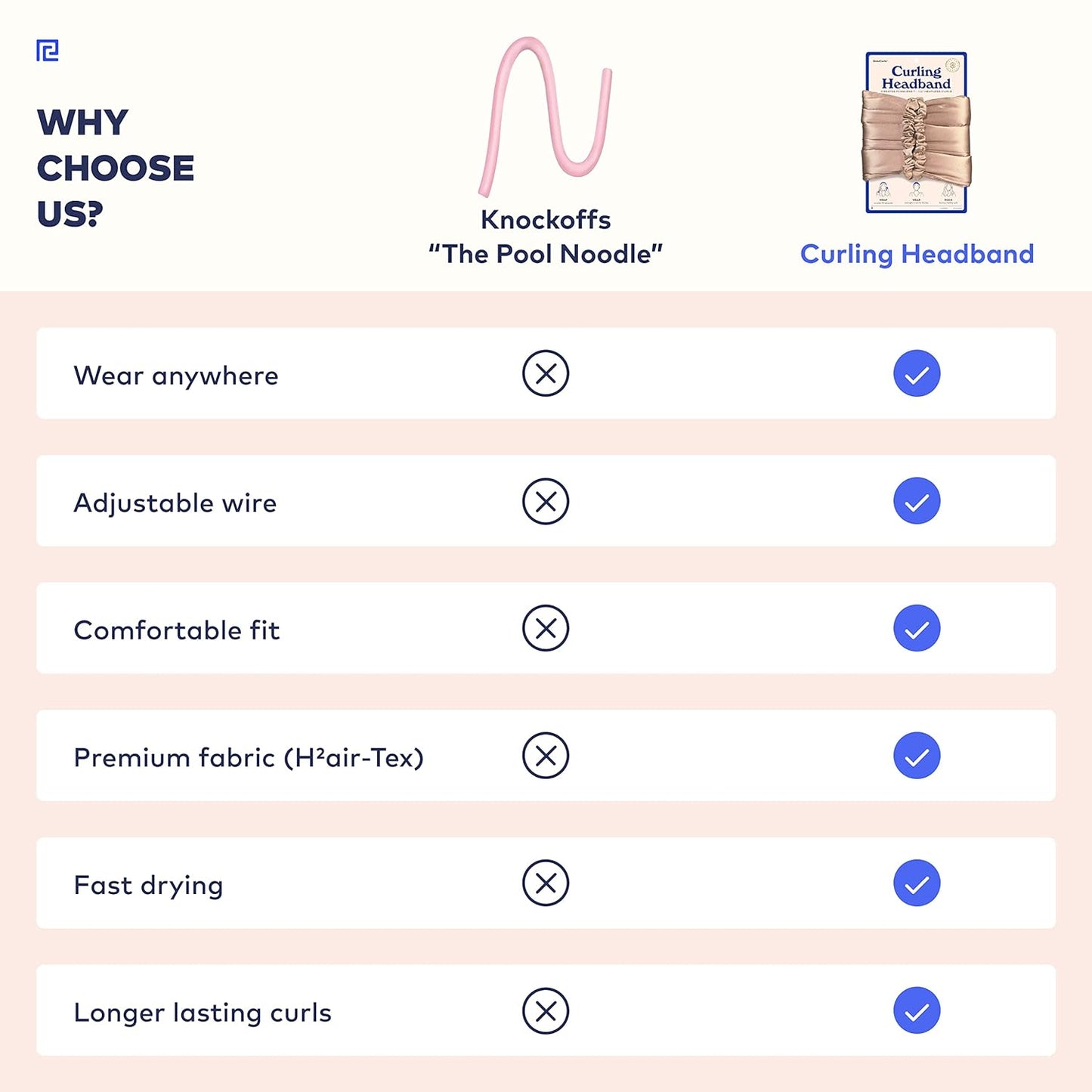 RobeCurls Heatless Hair Curler Set - Satin Curling Headband for Natural, No-Heat Curls - Sleep in Overnight Styling Tool with 2 Scrunchies - Easy & Gentle on Hair (Black)