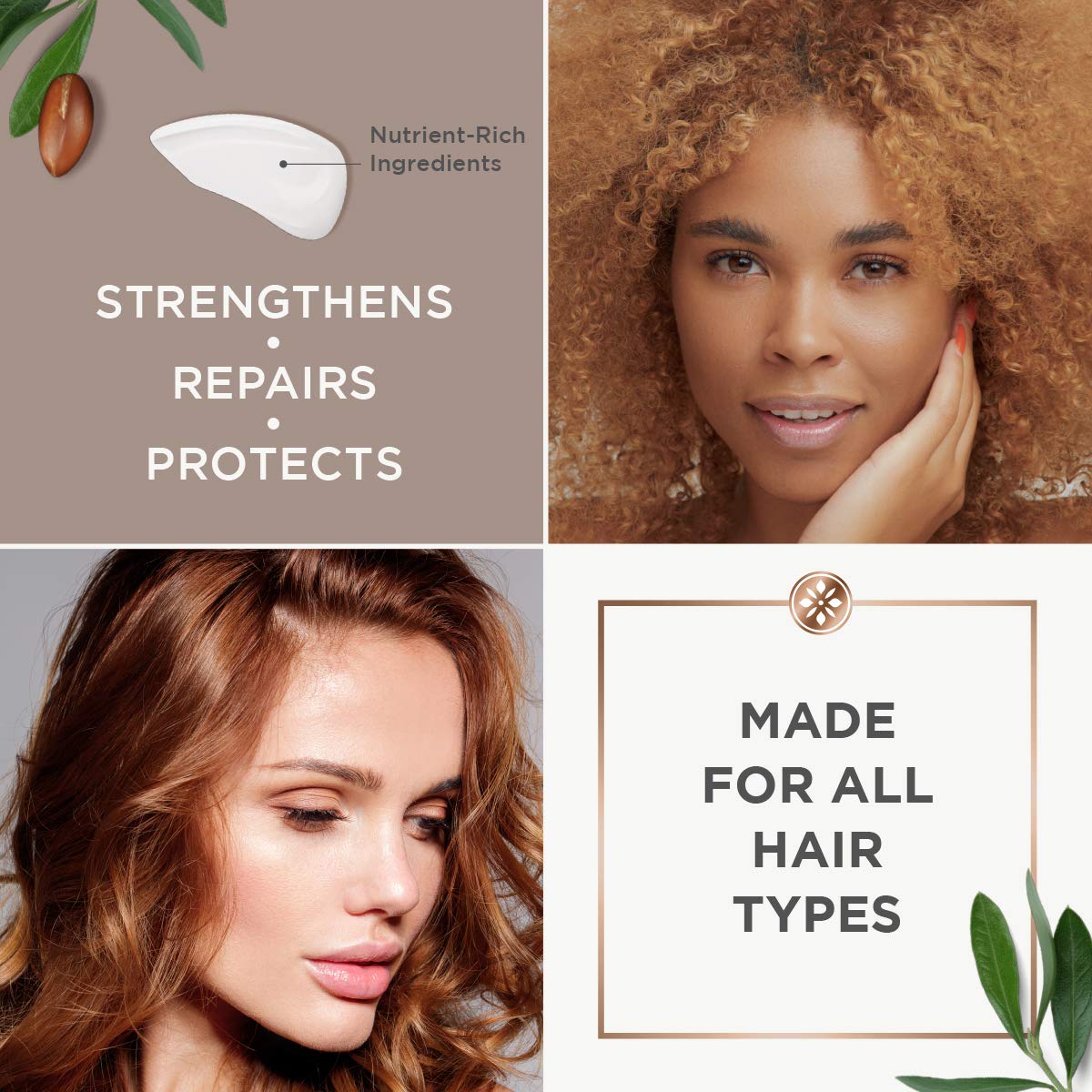 Argan Magic Split Endz Cream - Instantly Binds Frayed and Separated Ends While Preventing Future Breakage | Controls Frizz | Made in USA, Paraben Free, Cruelty Free (6 oz)