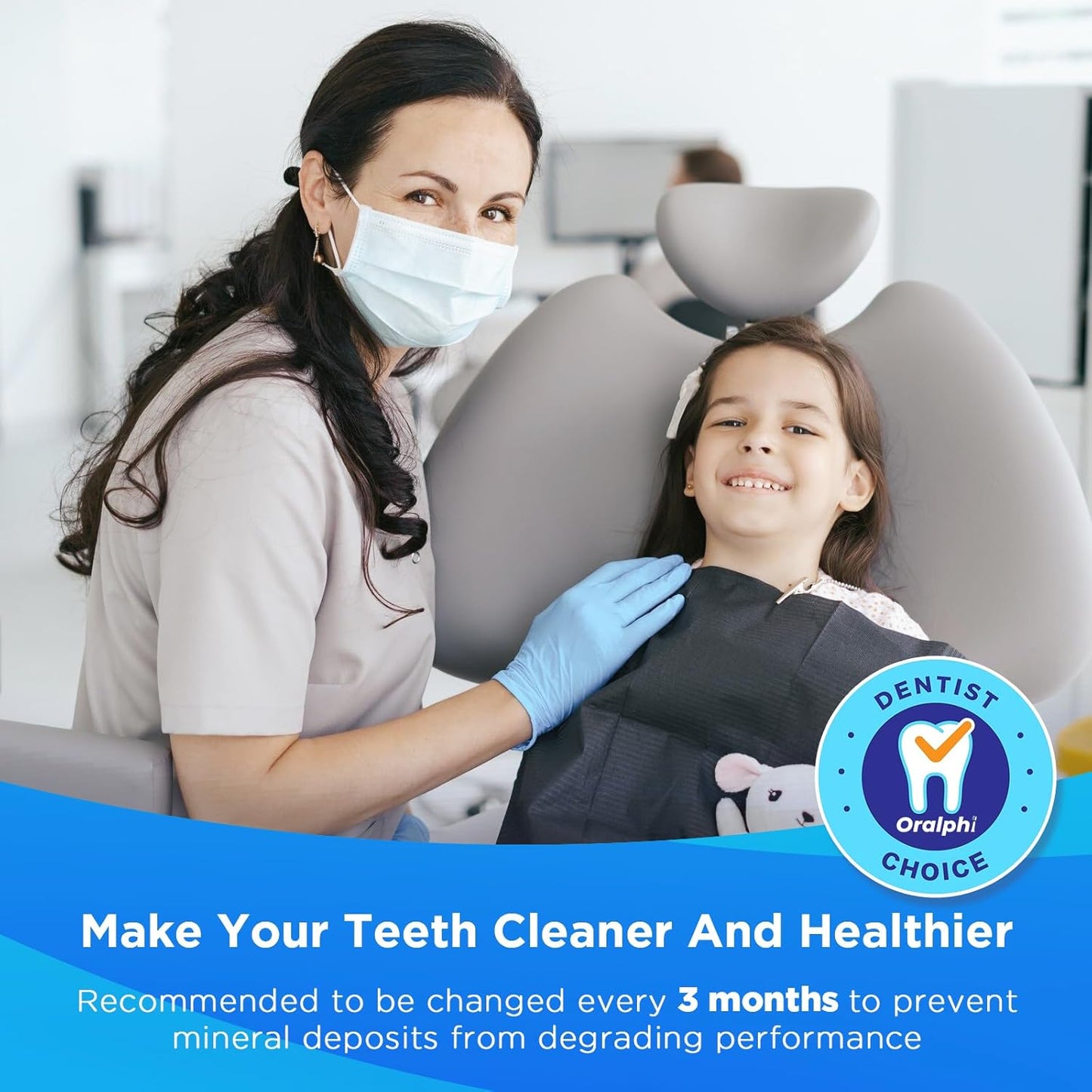 for Waterpik Replacement Heads, Replacement Tips for Waterpik Water Flosser, Suitable for Waterpik Accessories Replacement Tips, for PP-100E(6 Periodontal Tips)