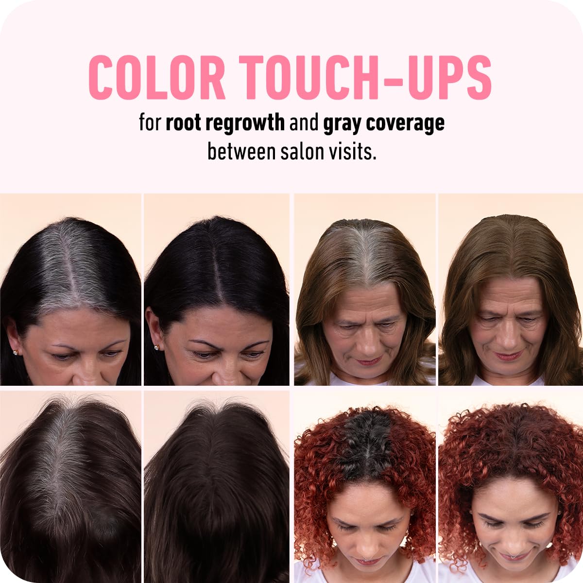 BOLDIFY Hairline Powder - Root Touch Up Hair Color for Gray Coverage - Bald Spot Concealing Hair Powder for Women & Men - 48-Hour Stain-Proof - Dark Auburn