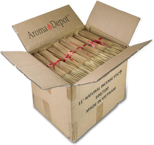 10 Bundles Unscented 1000 Wood Pulp 11'' Incense Sticks Premium Natural Uncolored (Punk Sticks) 10 Pack. Add Any Aroma Depot Fragrance Oils to Make Your own Scented Sticks.