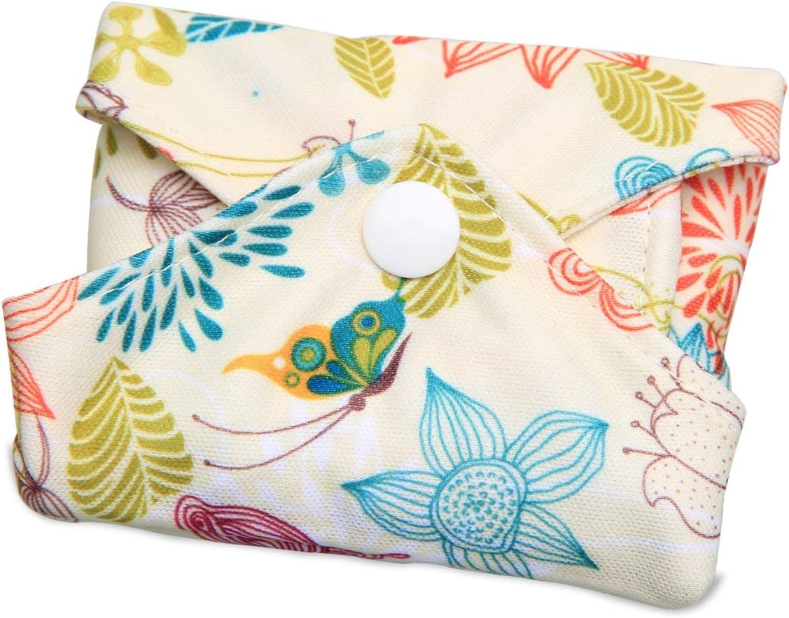 Teamoy 10Pcs Sanitary Pad, Reusable Washable Cloth Menstrual Pads/Panty Liners with Wet Bag, Super-Absorbent, Soft and Comfortable(3pcs×7.9"+4pcs×10"+3pcs×11.6")