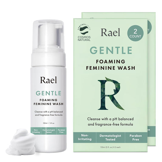 Rael Feminine Wash, Foaming Cleanser, pH Balanced Intimate Care for Women, Unscented, Clean Ingredients, All Skin Types, Vegan, Cruelty-Free (5oz, 4 Pack)