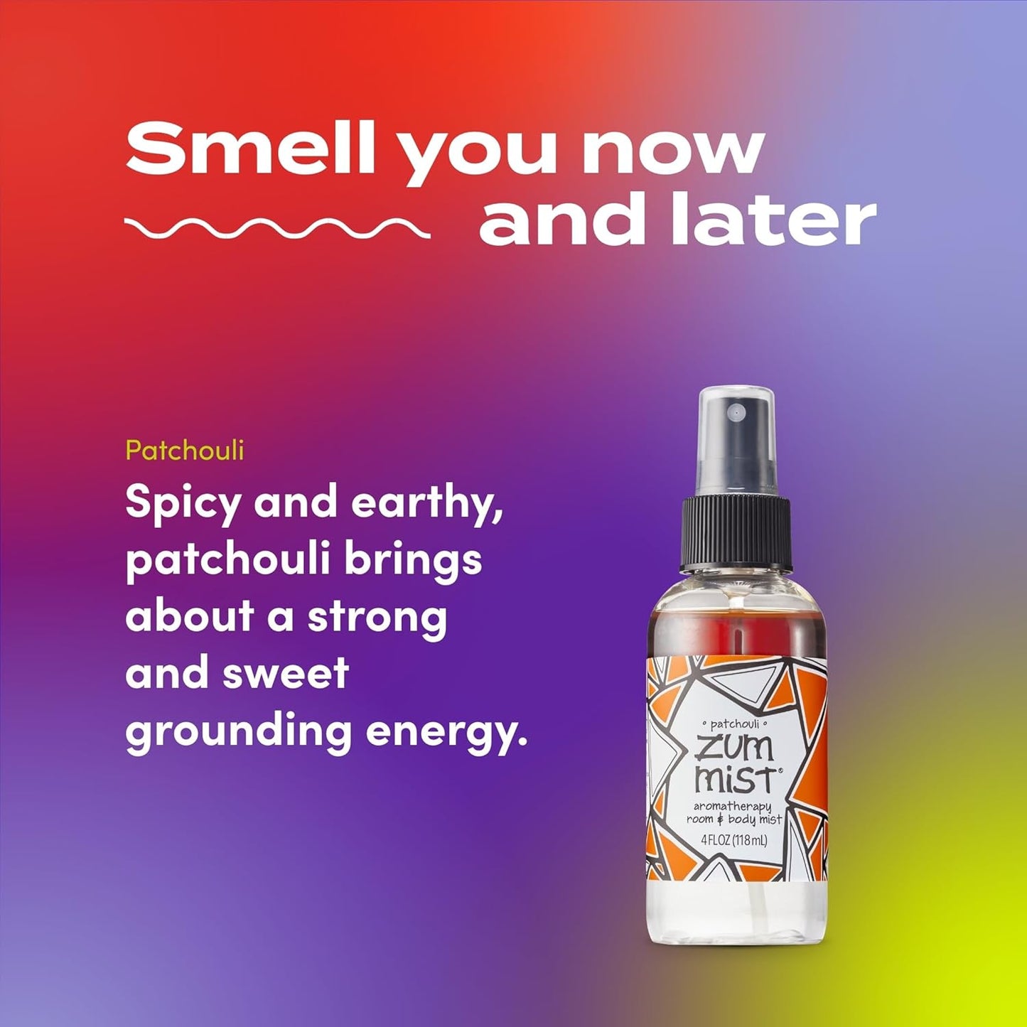 Indigo Wild Zum Mist Room & Body Spray - Aromatherapy Essential Oil Spray - Natural Body Mist & Room Spray - Patchouli Scent - 4 fl oz (2 Pack)