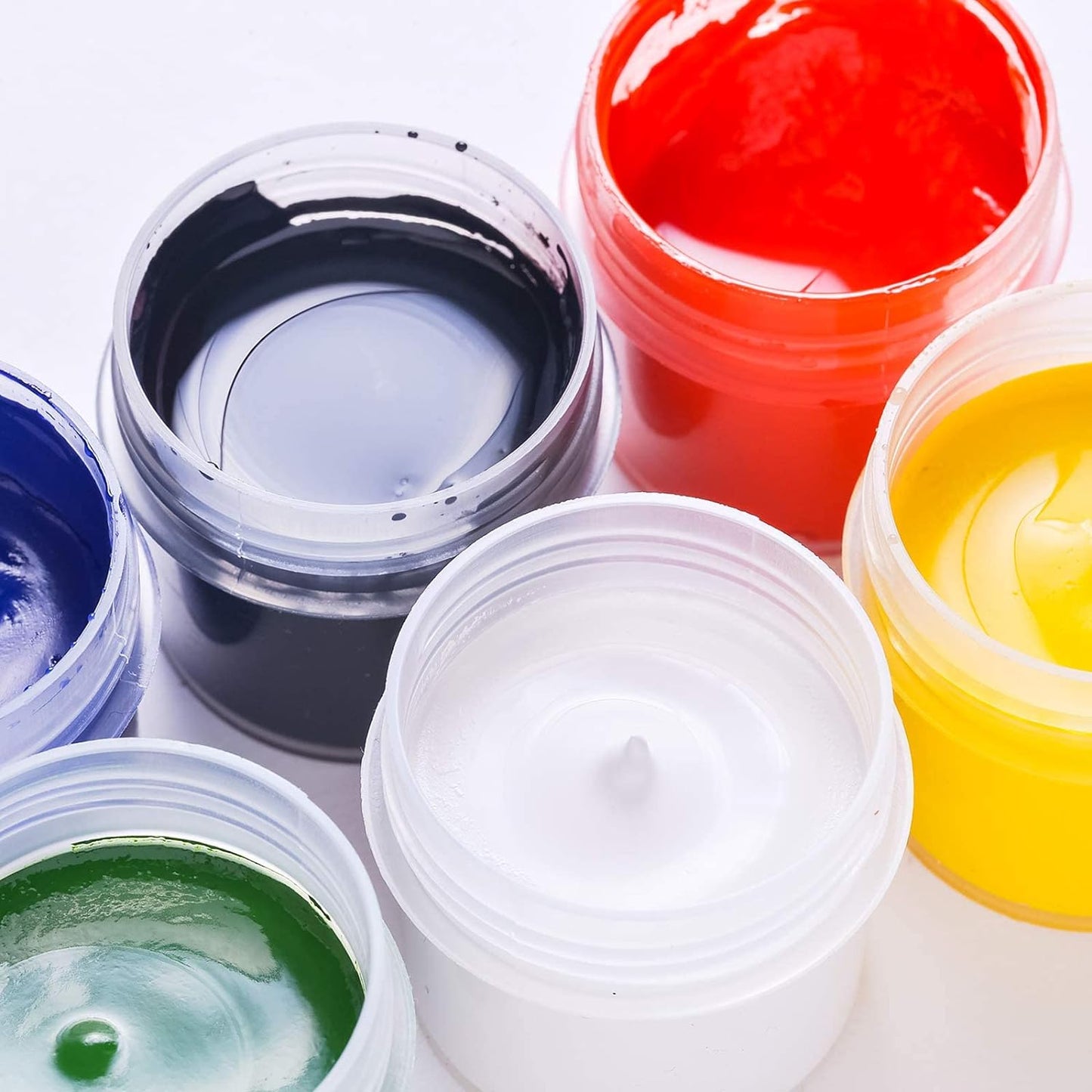  ﻿ Eternal Moment 36 Pack 4 OZ Plastic Jars Round Clear Cosmetic Container Jars with Lids, Perfect for Lotion, Cream, Ointments, Makeup, Eye Shadow, Rhinestone, Samples, Pot, Travel Storage