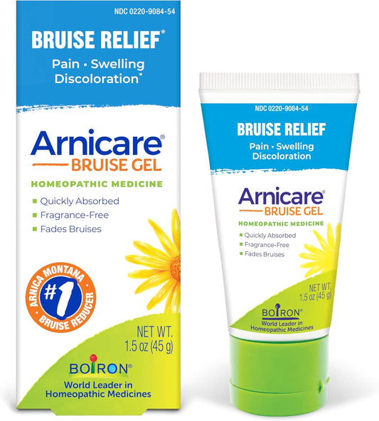 Boiron Arnicare Bruise Gel for Relief of Pain, Inflammation or Swelling, Soreness, and Discoloration - Non-greasy and Fragrance-Free - 1.5 oz