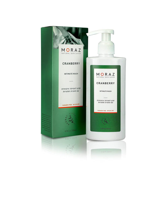 Moraz Intimate Wash For Women - Herbal Intimate Wash with Cranberry Extract and Lactic Acid, For Daily Use, 8.5 FL.OZ