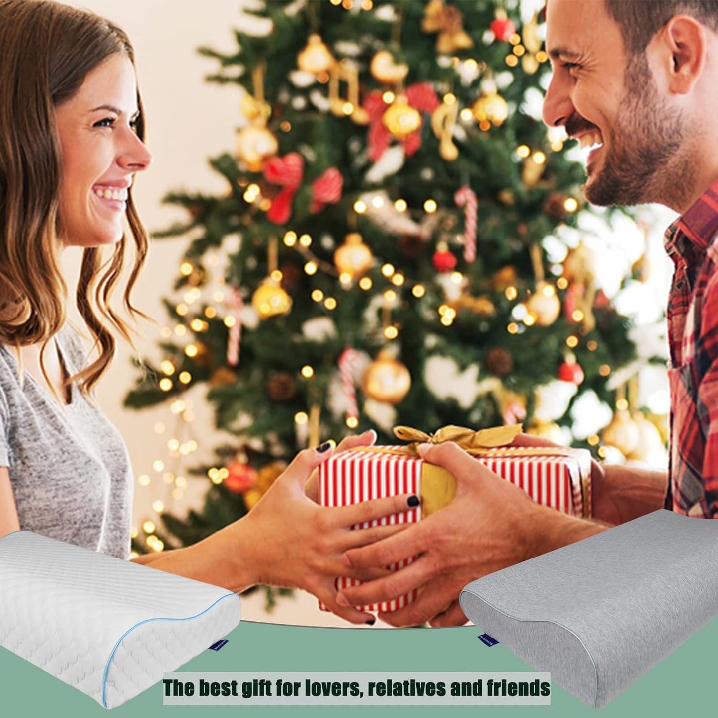 Ergonomic Travel Pillow for Neck and Shoulder Pain Memory Foam Neck Pain Pillow for Camping, Car, Airplane, Road Trips(Travel Size)