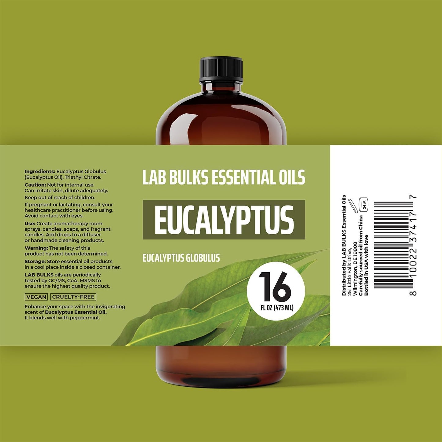 Eucalyptus Essential Oil (2 Pack) for Diffusers, Home Care, Candles, Aromatherapy, 16 oz Bulk Bottle, Eucalyptus Oil Spray